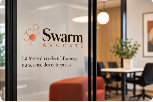 Entrée des bureaux du cabinet Swarm Avocats